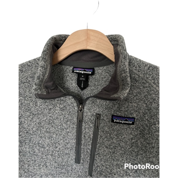 Men’s Patagonia Better Sweater 1/4 zip pullover stonewash gray  Medium M - Picture 2 of 4